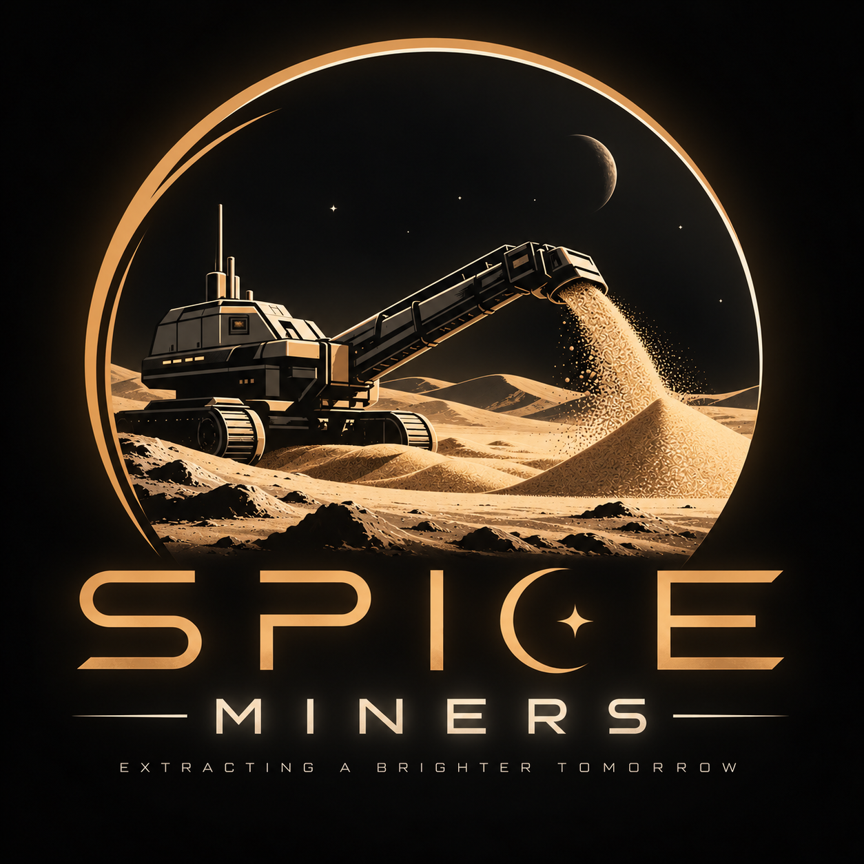 Spice Miners desert dredger emblem